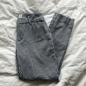 GAP Skinny Ankle Gingham Trousers